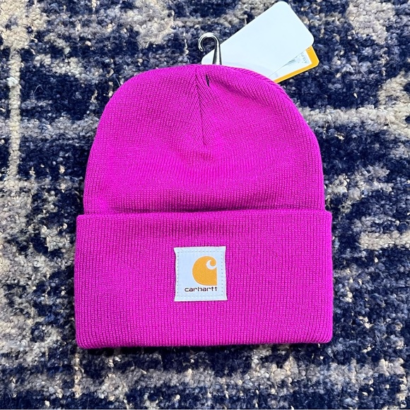 NWT Carhartt Beanie Adult Size Hot Pink / Magenta - Picture 2 of 6